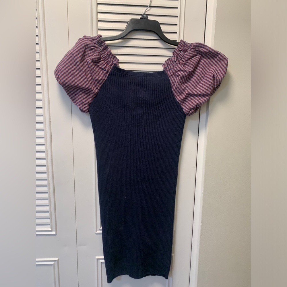Anthropologie Maeve Puff-Sleeved Mini Dress-A197 - Picture 9 of 11